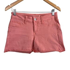 Buckle Daytrip Refined Lynx Stretch Cuffed Short Coral sz 26